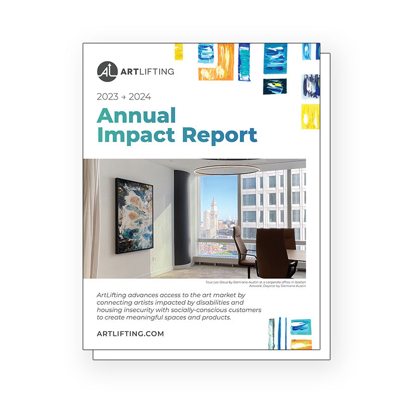 Cover of the ArtLifting Annual Impact Report.