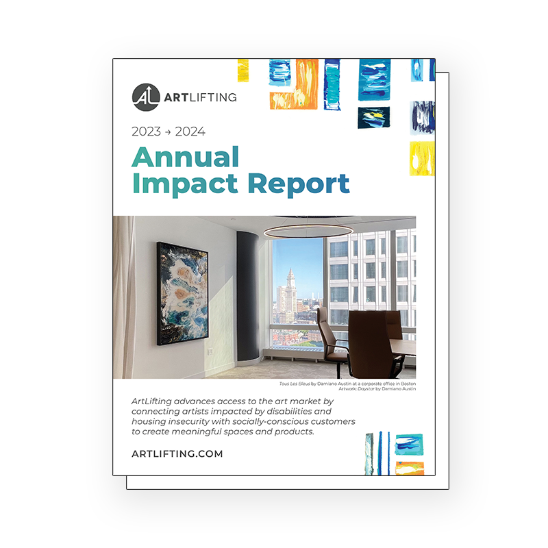 Cover of ArtLifting annual impact report