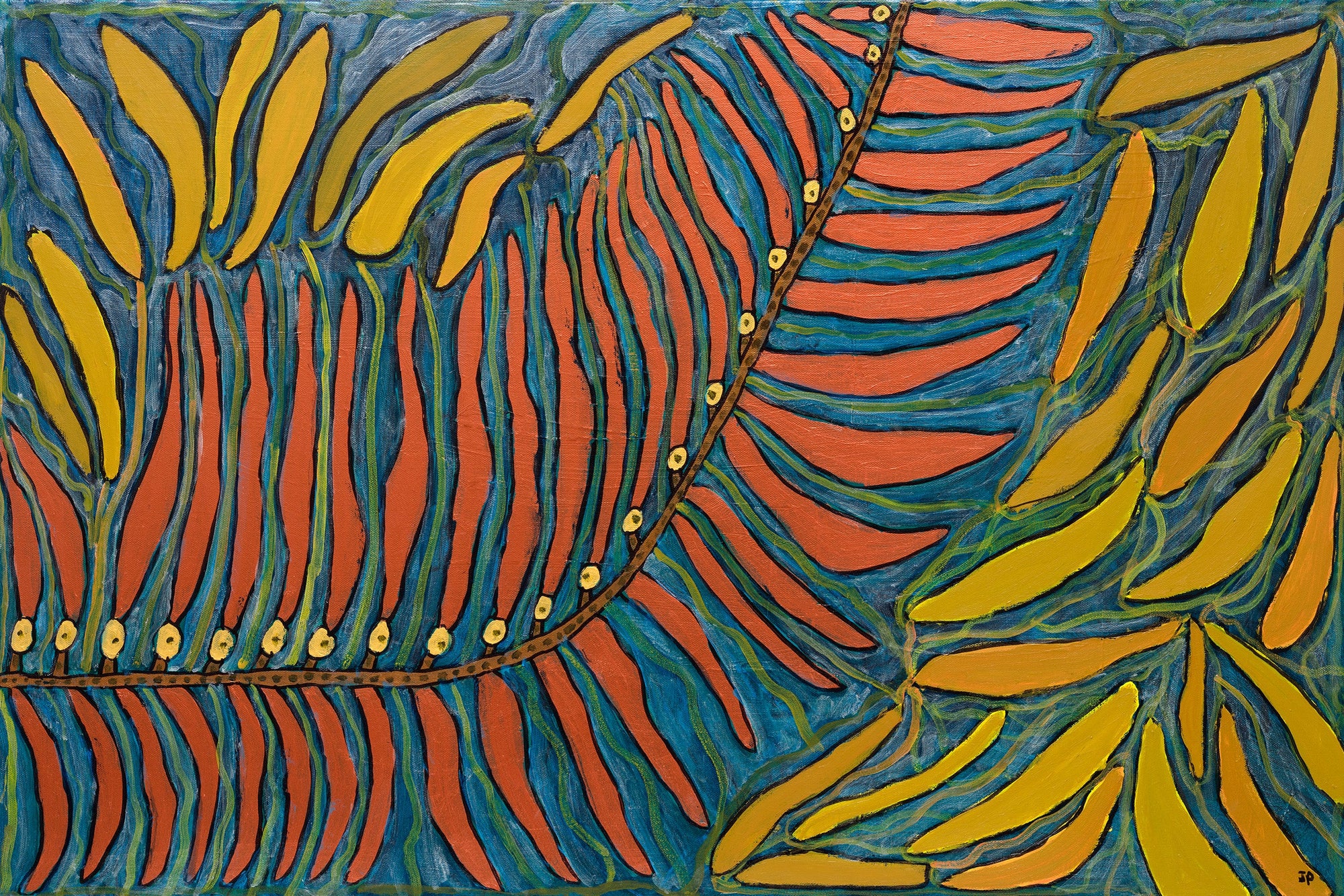 Mingling Kelp Reaching Original Artwork Julia Pozsgai