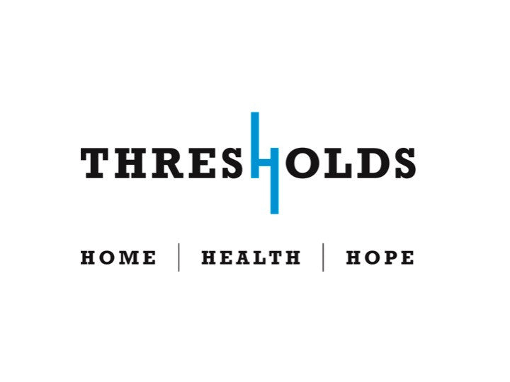 Thresholds Logo: Home, Health, Hope