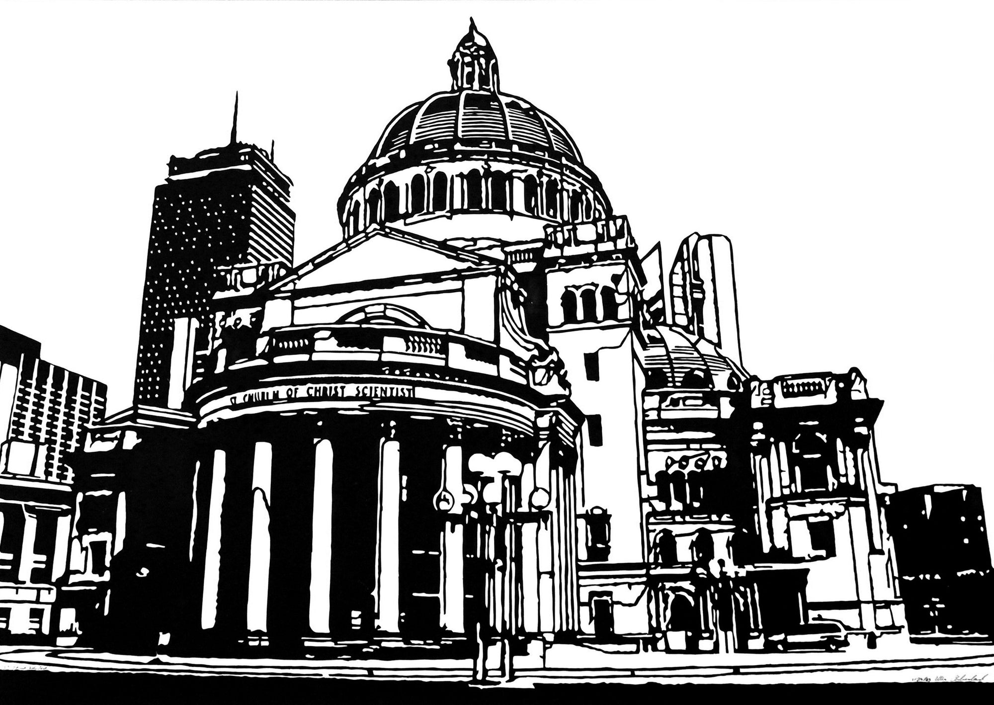 Christian Science Center Print Allen Chamberland