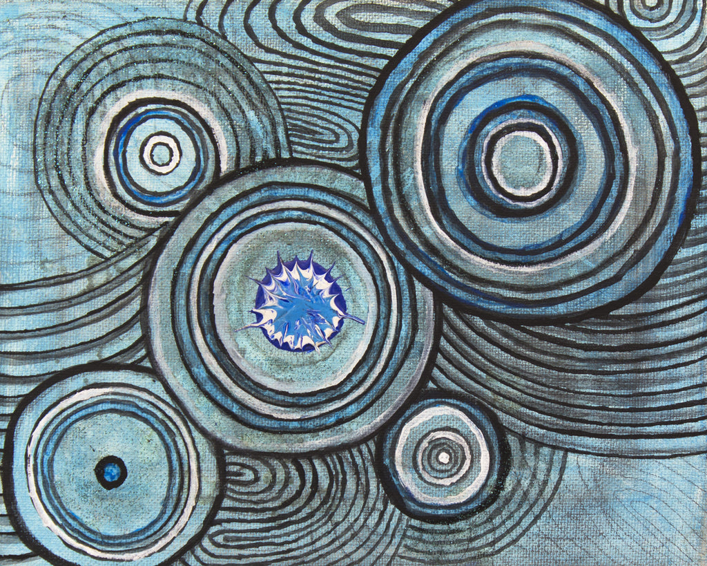 Blue Spiral Art, Prints & Paintings For Sale