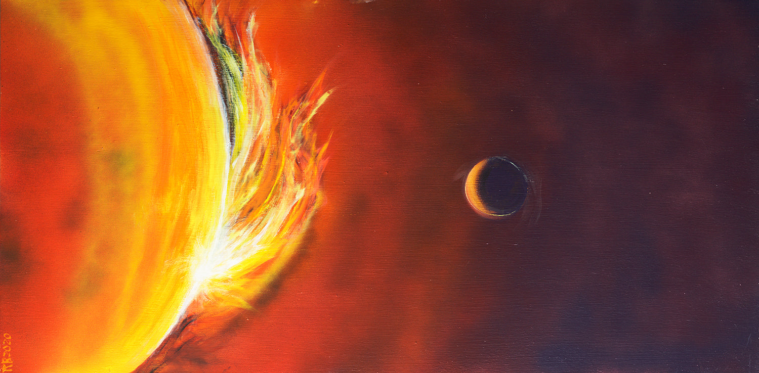 Solar Flare III Original Artwork Romani Berlekov