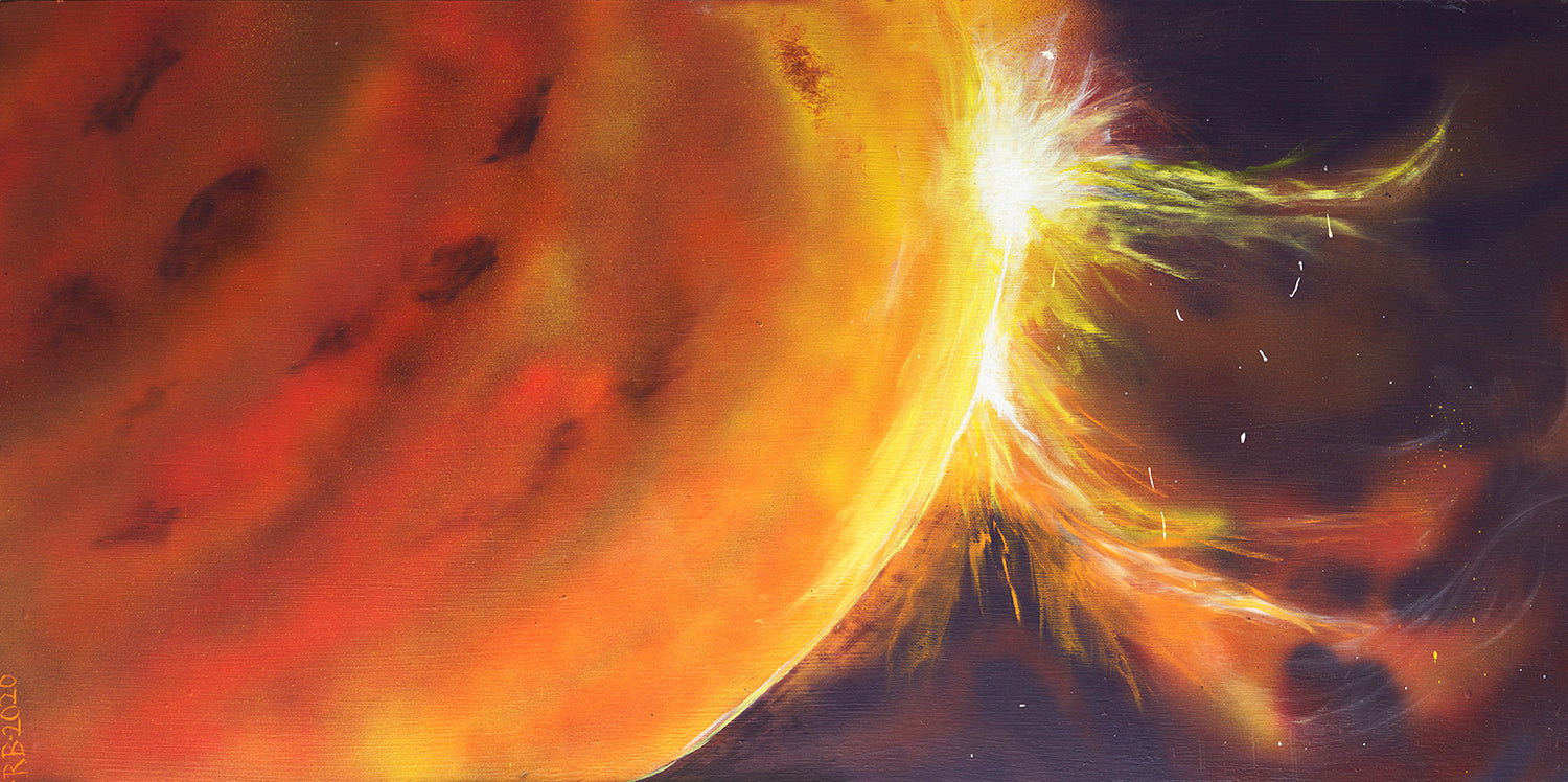 Solar Flare II Original Artwork Romani Berlekov