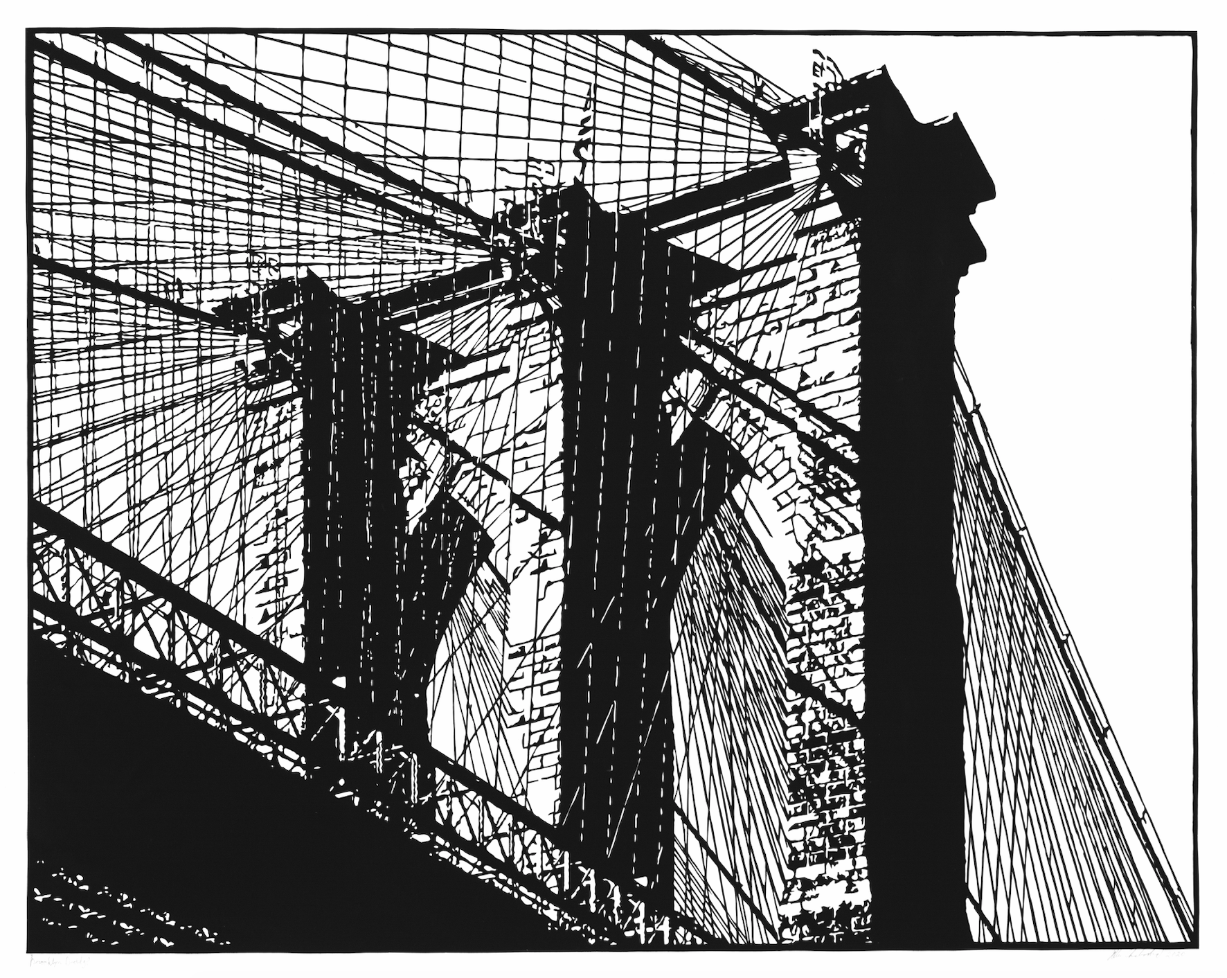 Brooklyn Bridge Print Allen Chamberland